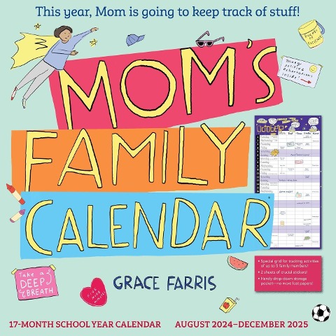 Mom's Family Wall Calendar 2024-2025 - Grace Farris, Workman Calendars