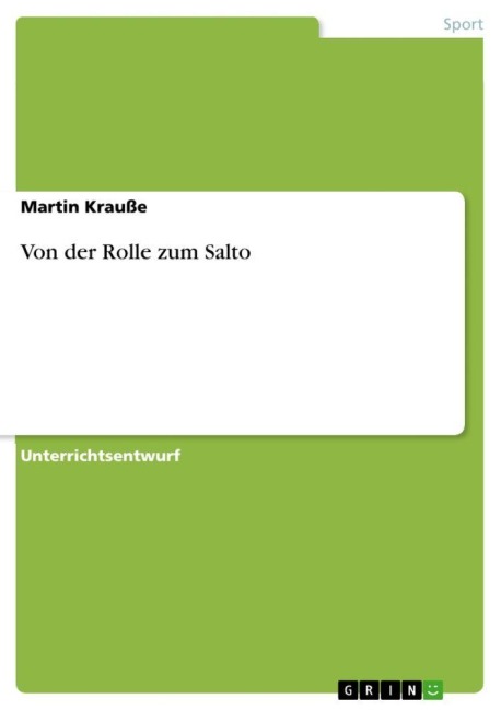 Von der Rolle zum Salto - Martin Krauße