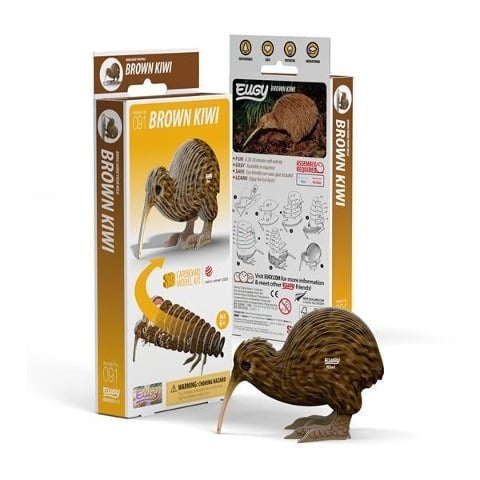 EUGY - 3D Bastelset Brauner Kiwi - 