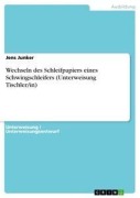 Cover-Bild zum Titel 'Wechseln des Schleifpapiers eines Schwingschleifers (Unterweisung Tischler/in)' von 'Jens Junker'
