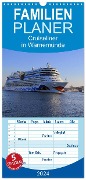 Familienplaner 2024 - Cruiseliner in Warnemünde mit 5 Spalten (Wandkalender, 21 x 45 cm) CALVENDO - Patrick Le Plat