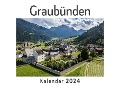 Graubünden (Wandkalender 2024, Kalender DIN A4 quer, Monatskalender im Querformat mit Kalendarium, Das perfekte Geschenk) - Anna Müller