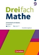 Cover-Bild zum Titel 'Dreifach Mathe 9. Schuljahr - Ausgabe N - Erweiterungskurs - Arbeitsheft mit Medien und Lösungen' von ''