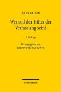 Cover-Bild zum Titel 'Wer soll der Hüter der Verfassung sein?' von 'Hans Kelsen'