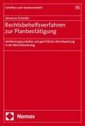 Cover-Bild zum Titel 'Rechtsbehelfsverfahren zur Planbestätigung' von 'Johannes Schröder'