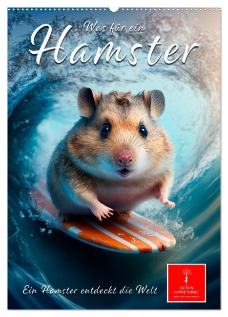 Was für ein Hamster (Wandkalender 2026 DIN A2 hoch), CALVENDO Monatskalender - Peter Roder