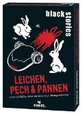 Cover-Bild zum Titel 'black stories Leichen, Pech & Pannen' von 'Corinna Harder, Jens Schumacher'