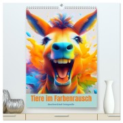 Tiere im Farbenrausch (hochwertiger Premium Wandkalender 2026 DIN A2 hoch), Kunstdruck in Hochglanz - Drachenkind-Fotografie Drachenkind-Fotografie