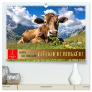 Cover-Bild zum Titel 'Glückliche Bergkühe - Leben auf der Alm (hochwertiger Premium Wandkalender 2026 DIN A2 quer), Kunstdruck in Hochglanz' von 'Peter Roder'