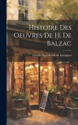 Cover-Bild zum Titel 'Histoire Des Oeuvres De H. De Balzac' von 'Charles Spoelberch De Lovenjoul'