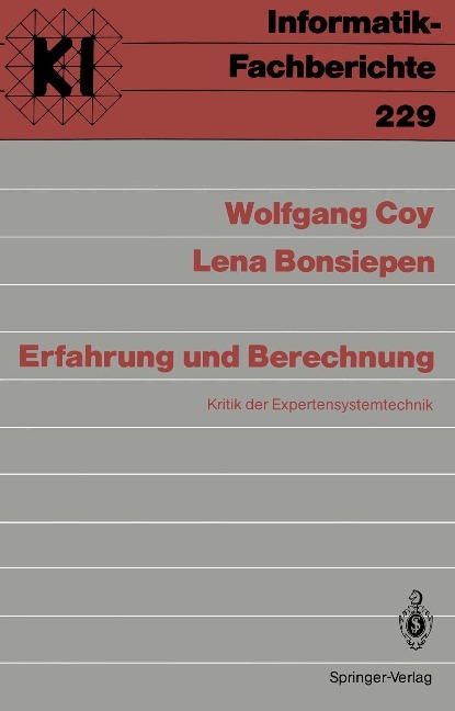 Erfahrung und Berechnung - Wolfgang Coy, Lena Bonsiepen