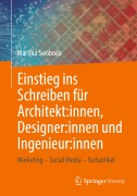 Cover-Bild zum Titel 'Einstieg ins Schreiben für Architekt:innen, Designer:innen und Ingenieur:innen' von 'Martina Swoboda'