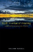 Cover-Bild zum Titel 'Truth in Virtue of Meaning' von 'Gillian Russell'