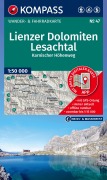 Cover-Bild zum Titel 'KOMPASS Wanderkarte 47 Lienzer Dolomiten, Lesachtal, Karnischer Höhenweg 1:50.000' von ''