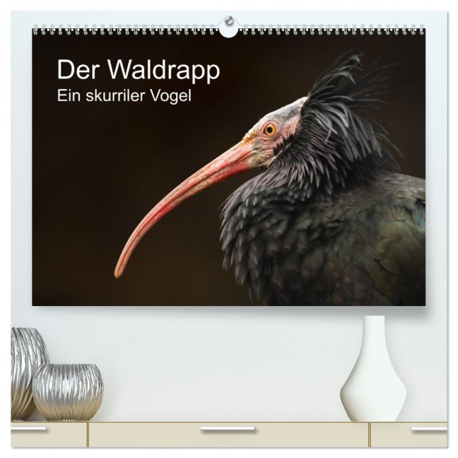 Der Waldrapp - Ein skurriler Vogel (hochwertiger Premium Wandkalender 2026 DIN A2 quer), Kunstdruck in Hochglanz - Cloudtail The Snow Leopard