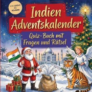 Cover-Bild zum Titel 'Indien-Adventskalender: Quiz-Buch mit Fragen und Rätsel' von 'Schlauvento Interactive'