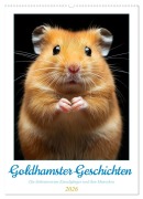Cover-Bild zum Titel 'Goldhamster Geschichten (Wandkalender 2026 DIN A2 hoch), CALVENDO Monatskalender' von 'Kerstin Waurick'