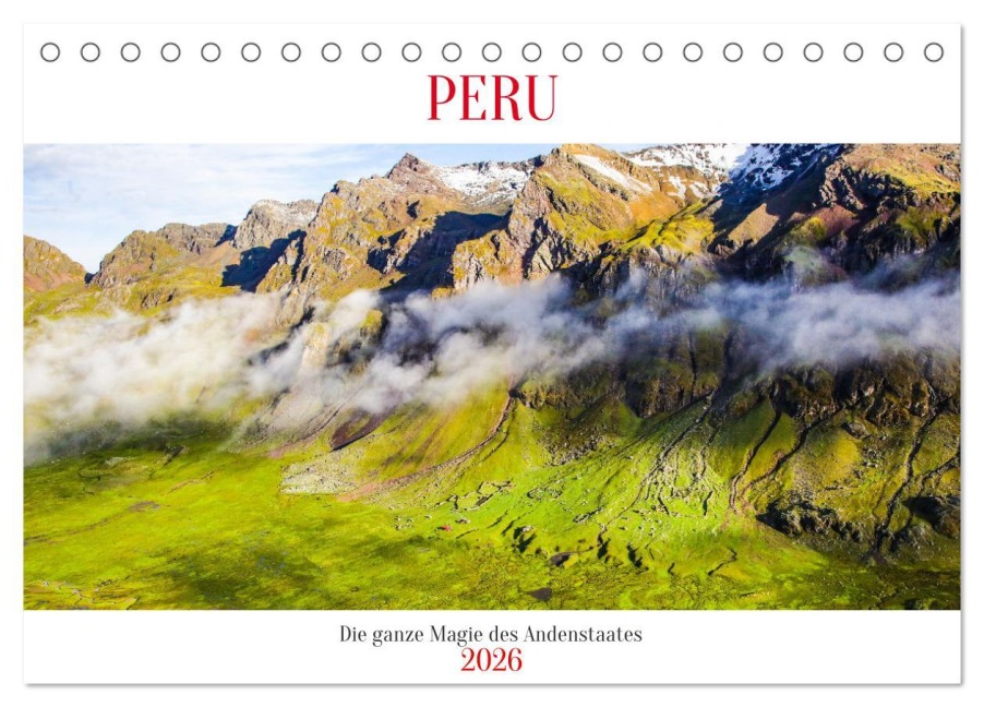 Peru - Magie der Anden (Tischkalender 2026 DIN A5 quer), CALVENDO Monatskalender - Gunnar Lentz