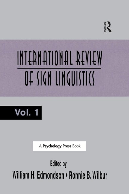 International Review of Sign Linguistics - 