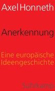 Cover-Bild zum Titel 'Anerkennung' von 'Axel Honneth'