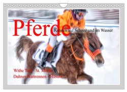 Cover-Bild zum Titel 'Pferde-Rennen auf Schnee und im Wasser (Wandkalender 2026 DIN A4 quer), CALVENDO Monatskalender' von 'Max Watzinger - traumbild'