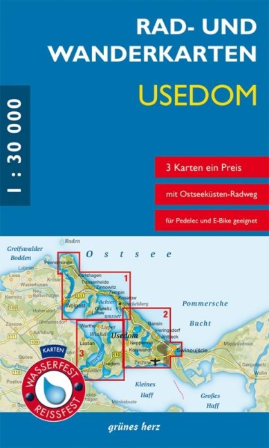 Rad- und Wanderkarten-Set: Usedom - 