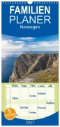 Cover-Bild zum Titel 'Familienplaner 2027 - Norwegen mit 5 Spalten (Wandkalender, 21 x 45 cm) CALVENDO' von 'Hiacynta Jelen'