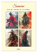 Samurai. Kunstvolle Darstellungen historischer Krieger (Wandkalender 2025 DIN A3 hoch), CALVENDO Monatskalender - Rose Hurley