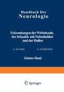 Erkrankungen der Wirbelsäule des Schädels mit Nebenhöhlen und der Hüllen - N. Antoni, H. Brunner, L. Ehrenberg, O. Hirsch, M. Lange