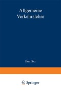 Cover-Bild zum Titel 'Allgemeine Verkehrslehre' von 'Emil Sax'