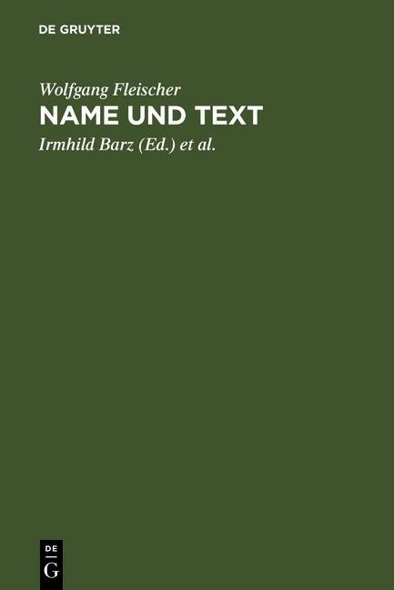 Name und Text - Wolfgang Fleischer