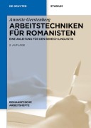 Cover-Bild zum Titel 'Arbeitstechniken für Romanisten' von 'Annette Gerstenberg'