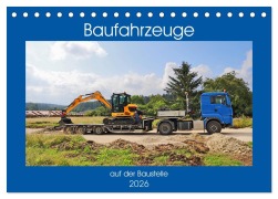 Cover-Bild zum Titel 'Baufahrzeuge auf der Baustelle (Tischkalender 2026 DIN A5 quer), CALVENDO Monatskalender' von 'Günther Geiger'