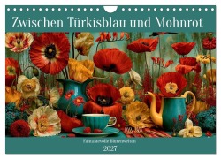 Cover-Bild zum Titel 'Zwischen Türkisblau und Mohnrot (Wandkalender 2027 DIN A4 quer), CALVENDO Monatskalender' von 'Anne Seltmann'