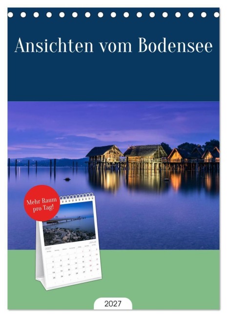 Tischplaner 2027 - Ansichten vom Bodensee (A5 Tischkalender zum Aufstellen) CALVENDO - Klaus Hoffmann