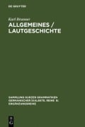 Cover-Bild zum Titel 'Allgemeines / Lautgeschichte' von 'Karl Brunner'
