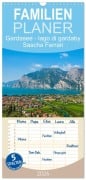 Cover-Bild zum Titel 'Familienplaner 2026 - Gardasee - lago di Garda by Sascha Ferrari mit 5 Spalten (Wandkalender, 21 x 45 cm) CALVENDO' von 'Sascha Ferrari'