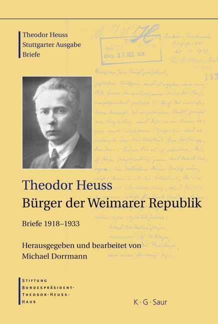 Theodor Heuss, Bürger der Weimarer Republik - 