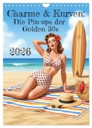 Cover-Bild zum Titel 'Charme & Kurven: Die Pin-ups der Golden 50s (Wandkalender 2026 DIN A4 hoch), CALVENDO Monatskalender' von 'Markus Gann (Magann)'