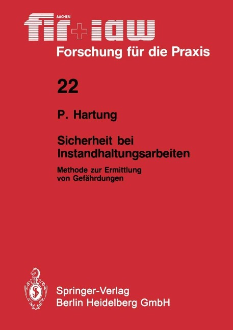 Sicherheit bei Instandhaltungsarbeiten - Peter Hartung