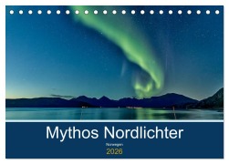 Cover-Bild zum Titel 'Norwegen - Mythos Nordlichter (Tischkalender 2026 DIN A5 quer), CALVENDO Monatskalender' von 'AkremaFotoArt AkremaFotoArt'