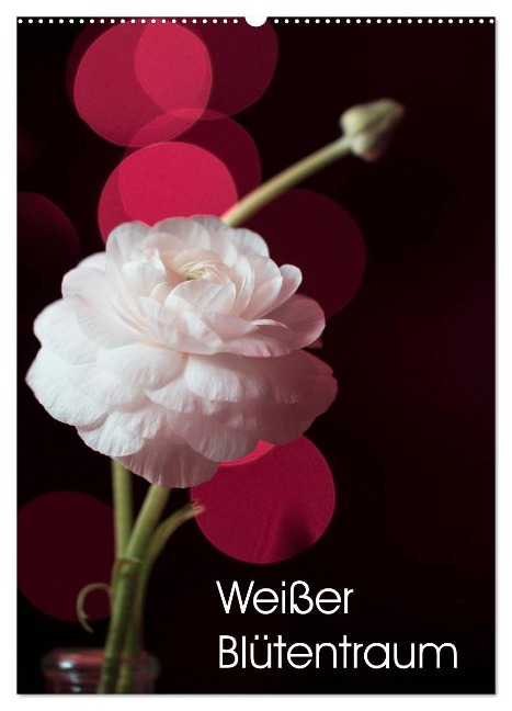 Weißer Blütentraum (Wandkalender 2024 DIN A2 hoch), CALVENDO Monatskalender - Ulrike Adam