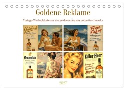 Cover-Bild zum Titel 'Goldene Reklame (Tischkalender 2027 DIN A5 quer), CALVENDO Monatskalender' von 'Liam Blue'