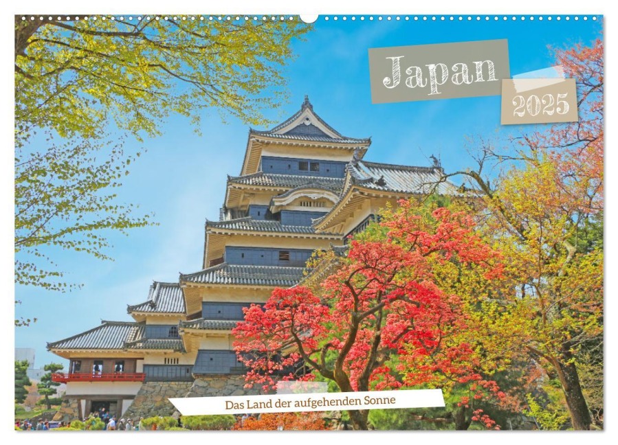 Japan, das Land der aufgehenden Sonne (Wandkalender 2025 DIN A2 quer), CALVENDO Monatskalender - Denise Graupner