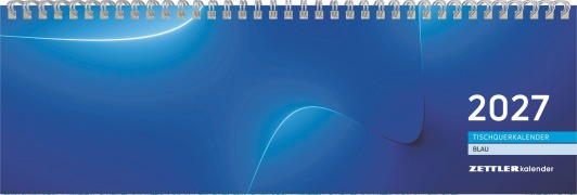 Cover-Bild zum Titel 'Tischquerkalender 1W/2S blau 2027' von ''