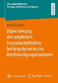 Cover-Bild zum Titel 'Objektivierung des subjektiven Insassenempfindens bei längsdynamischen Beschleunigungsmanövern' von 'Marco Schlüter'