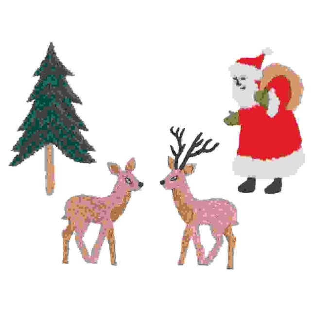 Stick & Stitch Packung, Weihnachtswald - 