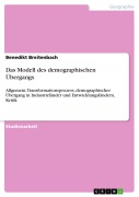 Cover-Bild zum Titel 'Das Modell des demographischen Übergangs' von 'Benedikt Breitenbach'