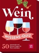 Cover-Bild zum Titel 'Wein Wissens-Quiz' von 'Norbert Golluch'