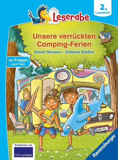 Unsere verrückten Camping-Ferien - lesen lernen mit dem Leseraben - Erstlesebuch - Kinderbuch ab 7 Jahren - lesen üben 2. Klasse (Leserabe 2. Klasse) - Susan Niessen